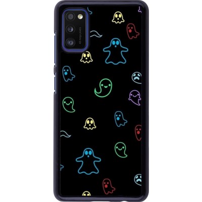 Samsung Galaxy A41 Case Hülle - Halloween 2024 colorful ghosts
