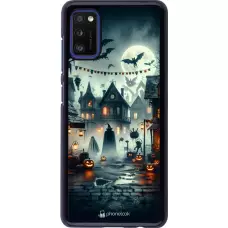 Samsung Galaxy A41 Case Hülle - Halloween Spukstadt