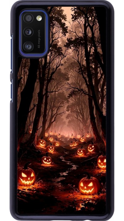 Samsung Galaxy A41 Case Hülle - Halloween 2025 Road of Terrifying Pumpkins