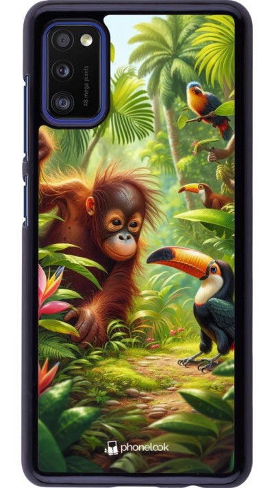 Samsung Galaxy A41 Case Hülle - Tropischer Dschungel Tayrona