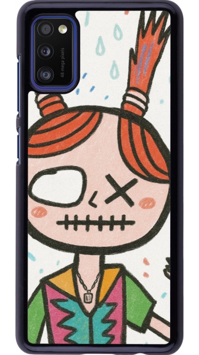 Coque Samsung Galaxy A41 - Little Girl Sketch