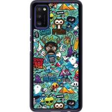 Samsung Galaxy A41 Case Hülle - Mixed Cartoons Turquoise