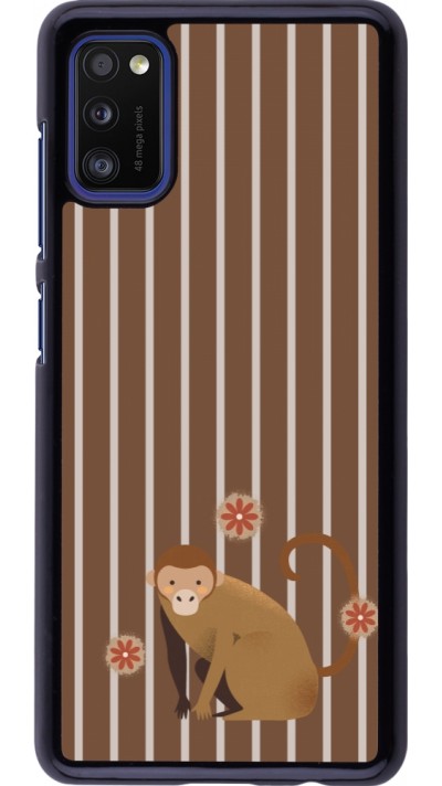 Coque Samsung Galaxy A41 - Monkey with stripes Coque Samsung Galaxy A41 - Monkey with stripes