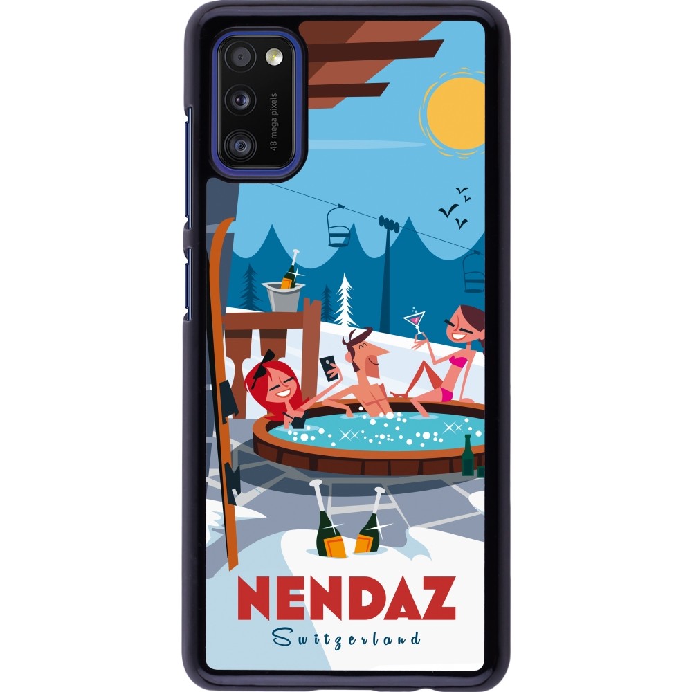 Samsung Galaxy A41 Case Hülle - Nendaz Mountain Jacuzzi