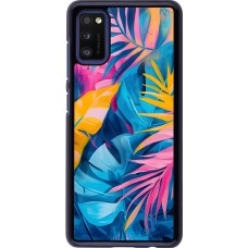 Samsung Galaxy A41 Case Hülle - Palms Blue