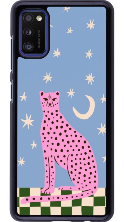 Samsung Galaxy A41 Case Hülle - Pink leopard with stars 2026