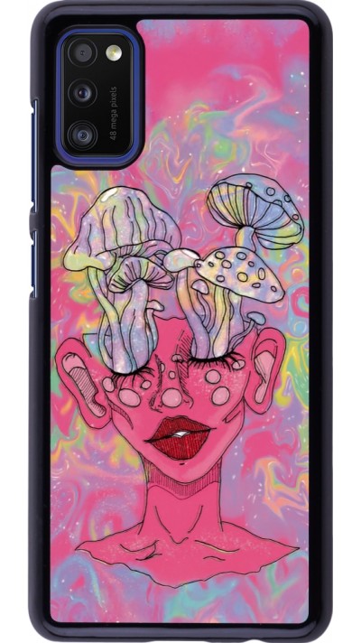 Coque Samsung Galaxy A41 - Psychedelic pink mushroom
