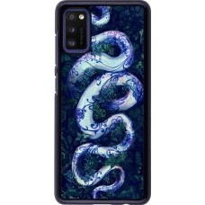 Samsung Galaxy A41 Case Hülle - Snake Blue Anaconda