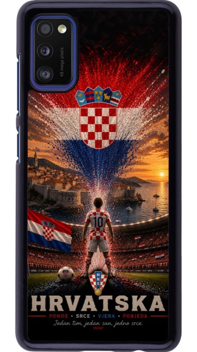 Coque Samsung Galaxy A41 - Football Croatie splash 2026
