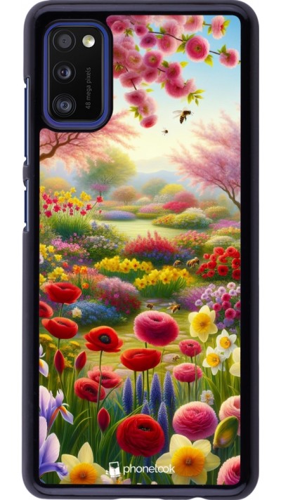 Samsung Galaxy A41 Case Hülle - Frühling 25 Strauß Frühling