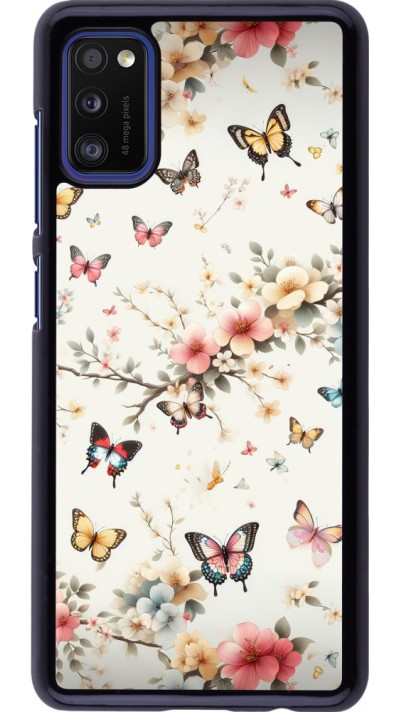 Samsung Galaxy A41 Case Hülle - Frühling 25 Leichte Schmetterlinge