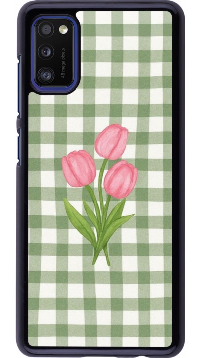 Coque Samsung Galaxy A41 - Green vichy tulips Spring 2026