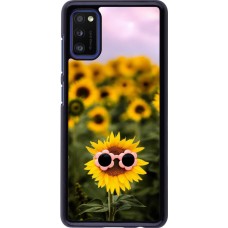 Samsung Galaxy A41 Case Hülle - Sunflower with glasses Spring 2026