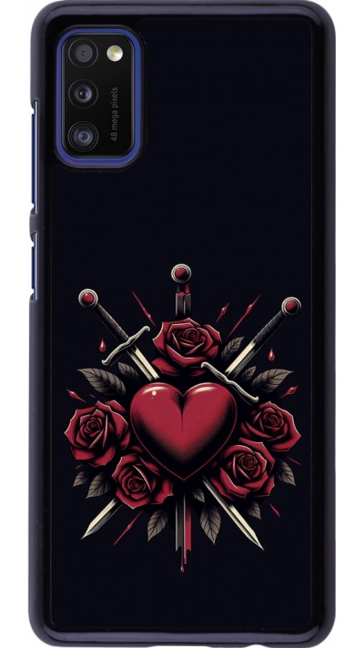 Samsung Galaxy A41 Case Hülle - Valentine 2024 gothic love