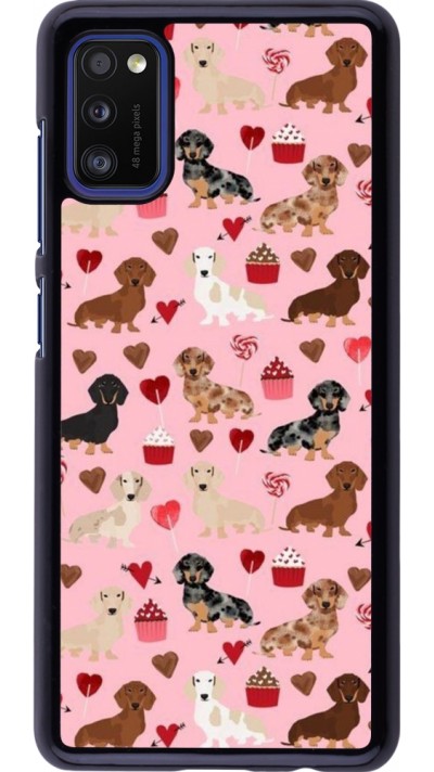 Samsung Galaxy A41 Case Hülle - Valentine 2024 puppy love