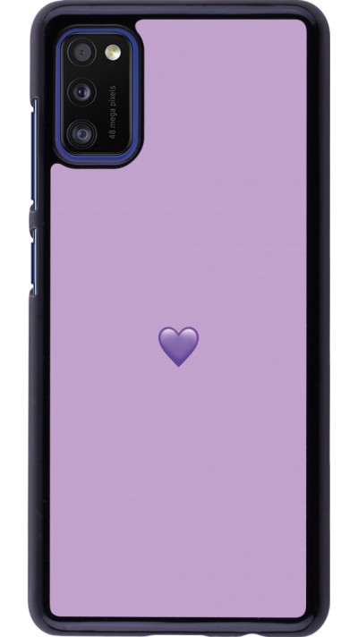 Samsung Galaxy A41 Case Hülle - Valentine 2023 purpule single heart