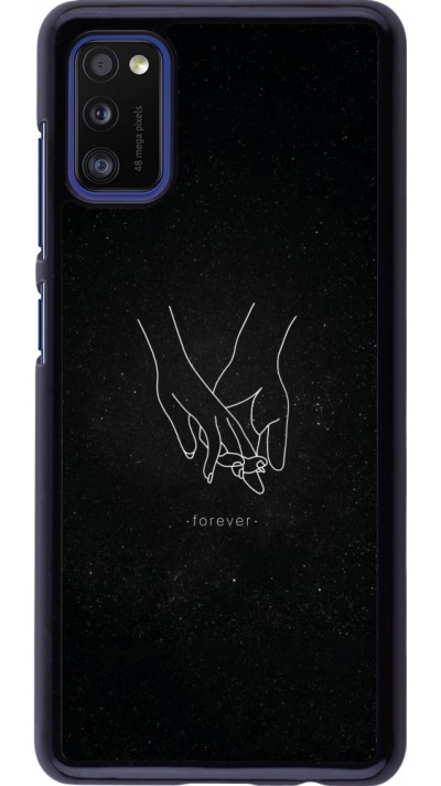 Samsung Galaxy A41 Case Hülle - Valentine 2023 hands forever
