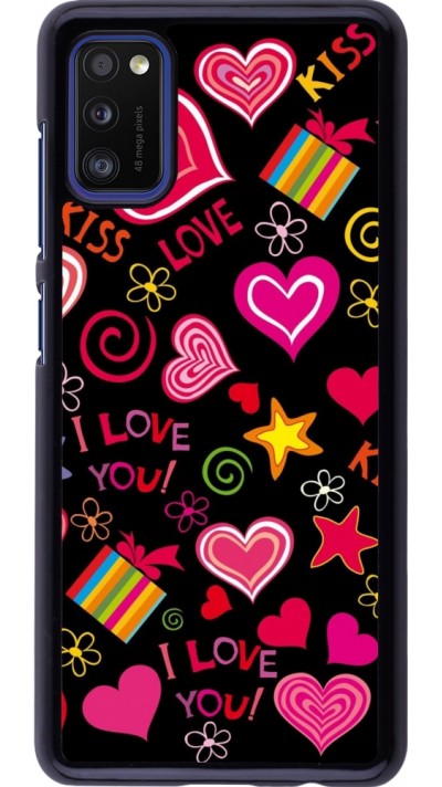 Samsung Galaxy A41 Case Hülle - Valentine 2023 love symbols