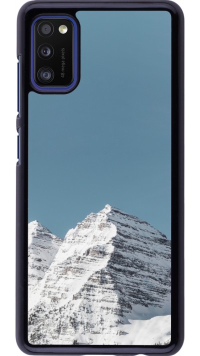 Samsung Galaxy A41 Case Hülle - Winter 22 blue sky mountain