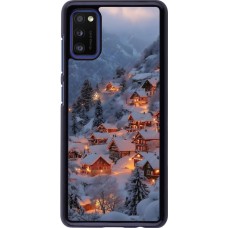Samsung Galaxy A41 Case Hülle - Winter 25 Winter snowy village
