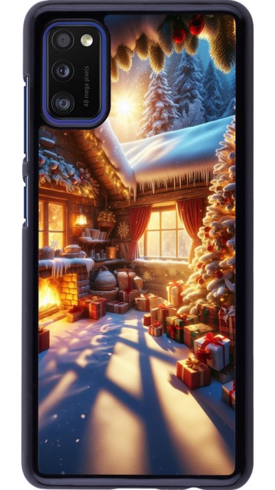 Samsung Galaxy A41 Case Hülle - Weihnachten Chalet Feerie