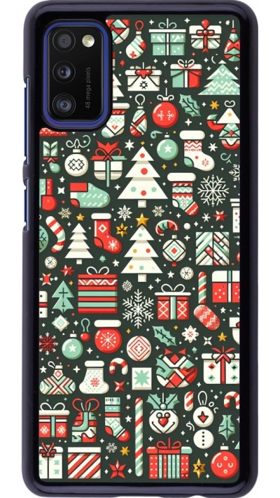 Samsung Galaxy A41 Case Hülle - Weihnachten 2023 Flachmuster