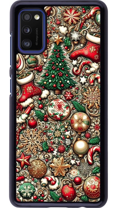 Samsung Galaxy A41 Case Hülle - Weihnachten 2023 Mikromuster