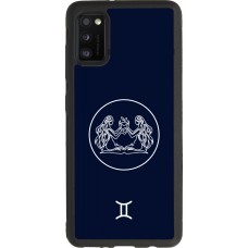 Samsung Galaxy A41 Case Hülle - Silikon schwarz Astrologie Zwillinge