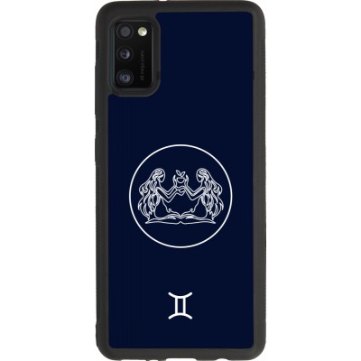 Samsung Galaxy A41 Case Hülle - Silikon schwarz Astrologie Zwillinge