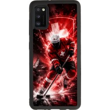 Samsung Galaxy A41 Case Hülle - Silikon schwarz Hockey World Championship Player