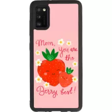 Samsung Galaxy A41 Case Hülle - Silikon schwarz Mom 2026 Berry best