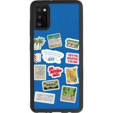 Samsung Galaxy A41 Case Hülle - Silikon schwarz Seals of the Dominican Republic DTMF