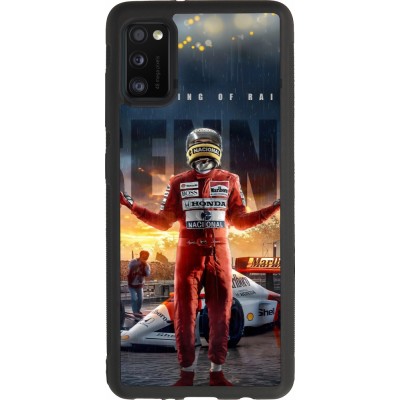 Samsung Galaxy A41 Case Hülle - Silikon schwarz Senna The King of Rain