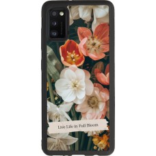 Samsung Galaxy A41 Case Hülle - Silikon schwarz Full Bloom Spring 2026
