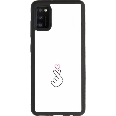 Samsung Galaxy A41 Case Hülle - Silikon schwarz Valentine 2024 heat by Millennials