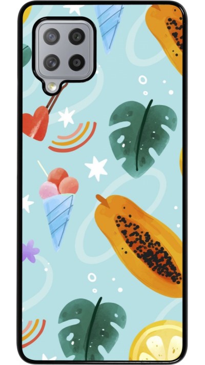 Samsung Galaxy A42 5G Case Hülle - Summer 2025 Pattern papaya