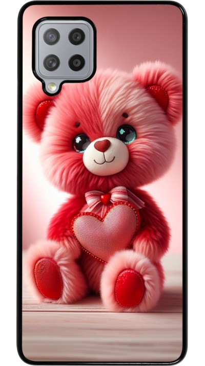 Samsung Galaxy A42 5G Case Hülle - Valentin 2024 Rosaroter Teddybär