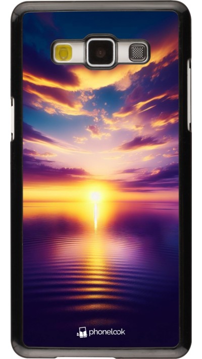 Samsung Galaxy A5 (2015) Case Hülle - Sonnenuntergang gelb violett