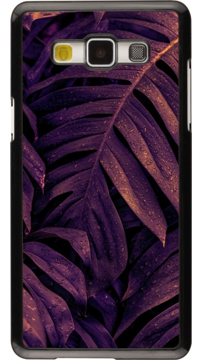Samsung Galaxy A5 (2015) Case Hülle - Purple Light Leaves