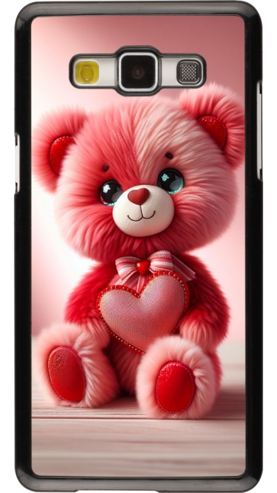 Samsung Galaxy A5 (2015) Case Hülle - Valentin 2024 Rosaroter Teddybär