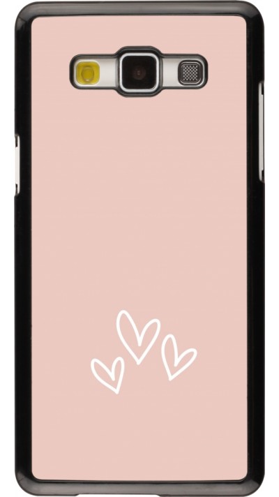 Samsung Galaxy A5 (2015) Case Hülle - Valentine 2023 three minimalist hearts