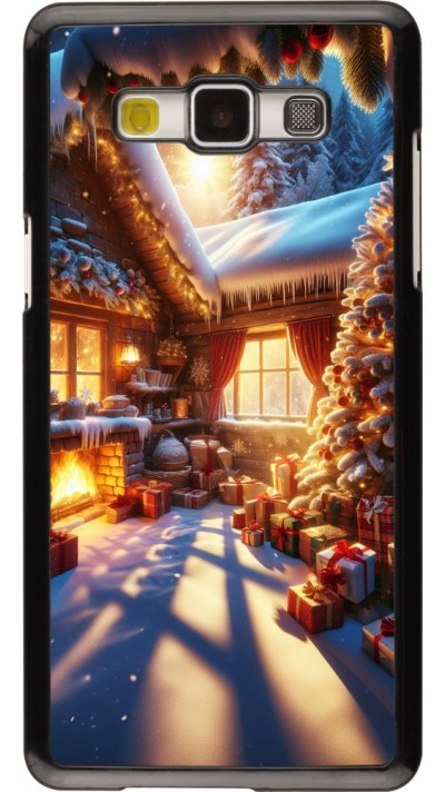 Samsung Galaxy A5 (2015) Case Hülle - Weihnachten Chalet Feerie