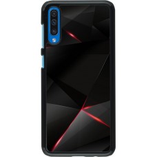 Hülle Samsung Galaxy A50 - Black Red Lines
