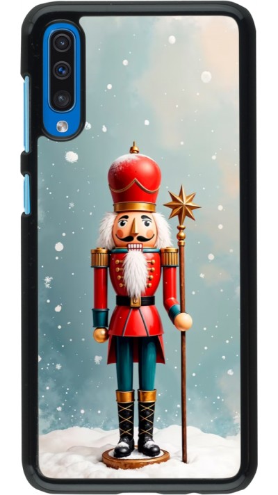 Samsung Galaxy A50 Case Hülle - Christmas 25 Nutcracker Snow