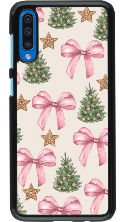 Samsung Galaxy A50 Case Hülle - Christmas 25 Vintage Ribbons