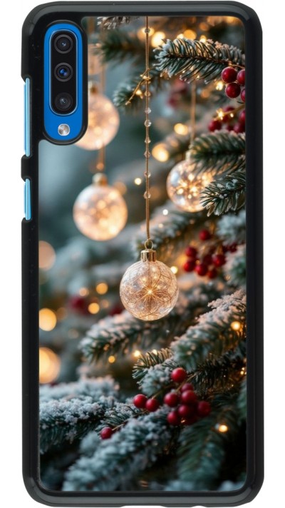 Samsung Galaxy A50 Case Hülle - Christmas 25 Xmas Decorated Tree