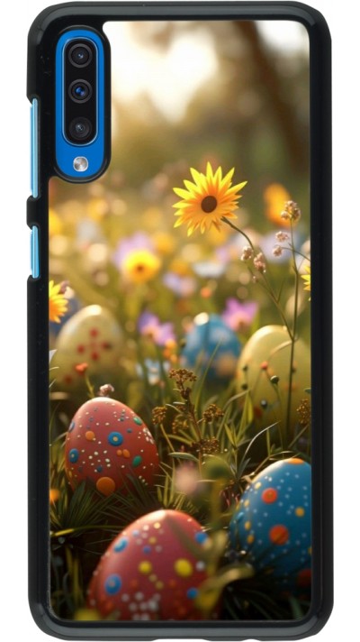 Samsung Galaxy A50 Case Hülle - Easter 2026 Decorated eggs