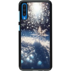 Samsung Galaxy A50 Case Hülle - Schneeflocke Solar Glanz
