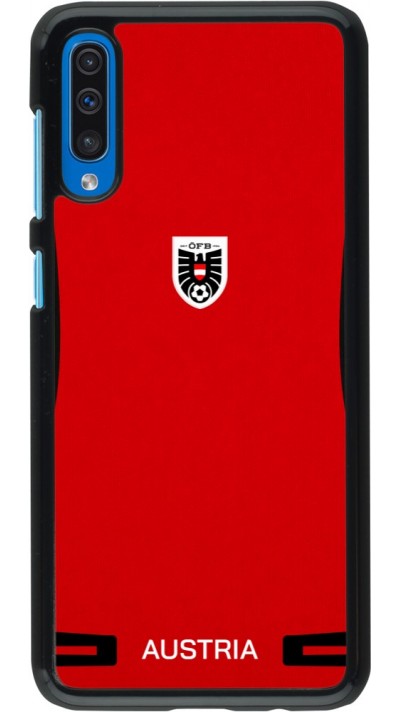 Samsung Galaxy A50 Case Hülle - O?sterreich 2026 personalisierbares Fussballtrikot