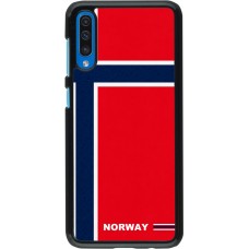 Samsung Galaxy A50 Case Hülle - Norwegen 2026 personalisierbares Fussballtrikot
